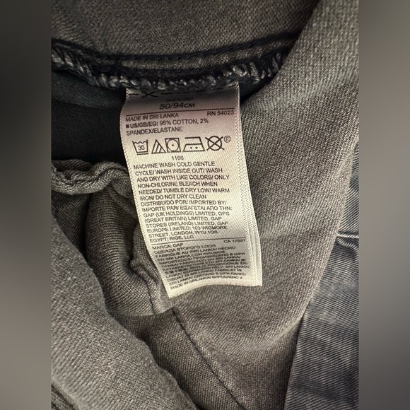 Gap Men’s Charcoal Gray Straight Leg Pants Size 34x30 - Picture 7 of 9